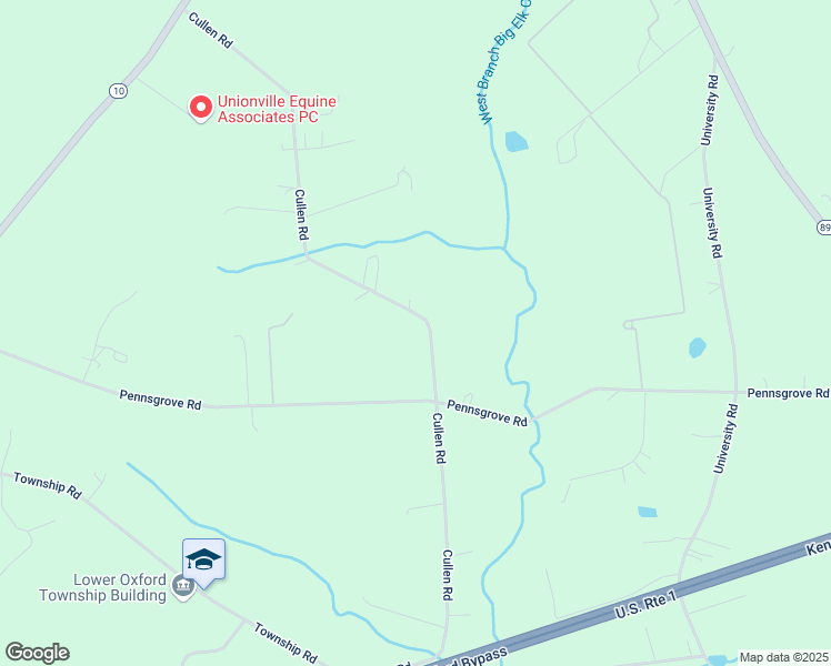 map of restaurants, bars, coffee shops, grocery stores, and more near 302 Cullen Road in Oxford