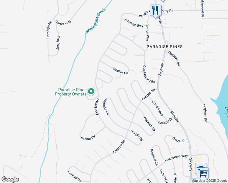 map of restaurants, bars, coffee shops, grocery stores, and more near 14171 Elmira Circle in Magalia