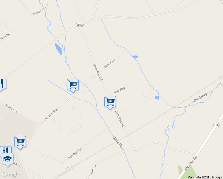 map of restaurants, bars, coffee shops, grocery stores, and more near 605 Gitts Run Road in Hanover