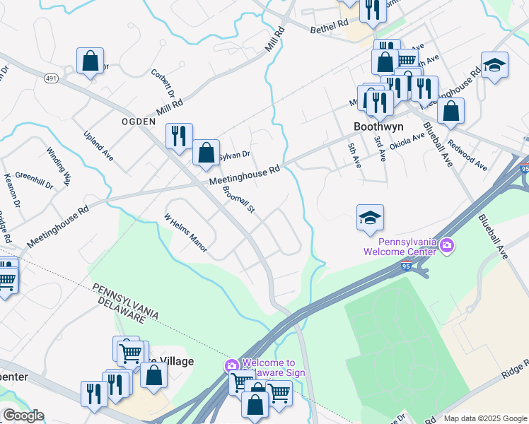 map of restaurants, bars, coffee shops, grocery stores, and more near 2114 Euclid Avenue in Ogden
