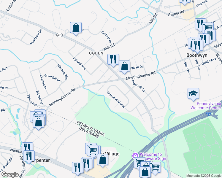 map of restaurants, bars, coffee shops, grocery stores, and more near 2434 West Helms Manor in Ogden