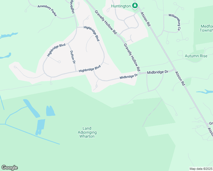 map of restaurants, bars, coffee shops, grocery stores, and more near 8 Midbridge Drive in Medford