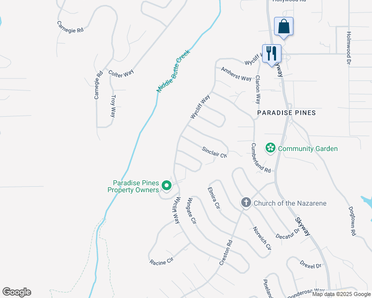map of restaurants, bars, coffee shops, grocery stores, and more near 14292 Manatee Circle in Magalia