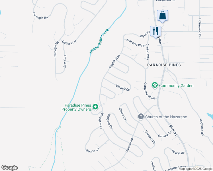 map of restaurants, bars, coffee shops, grocery stores, and more near 14292 Manatee Circle in Magalia