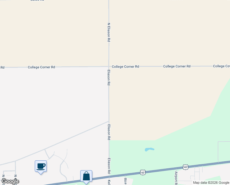 map of restaurants, bars, coffee shops, grocery stores, and more near 161 Eliason Road in Centerville