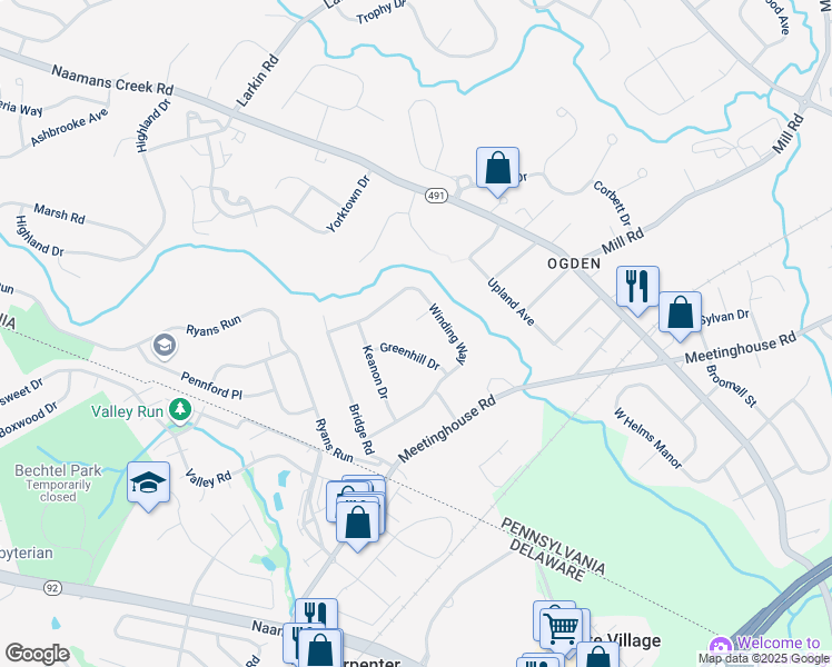 map of restaurants, bars, coffee shops, grocery stores, and more near 9 Roberts Circle in Ogden