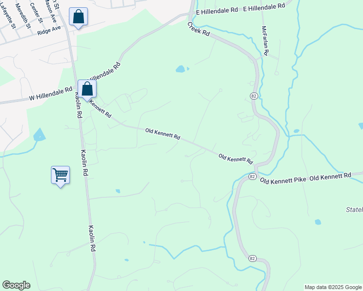 map of restaurants, bars, coffee shops, grocery stores, and more near 136 Old Kennett Road in Kennett Square