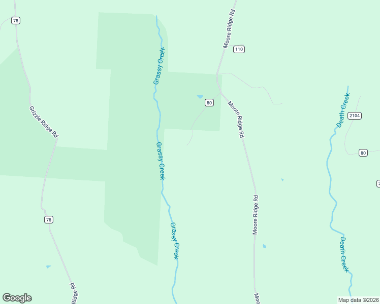 map of restaurants, bars, coffee shops, grocery stores, and more near 50875 Moore Ridge Road in Jerusalem