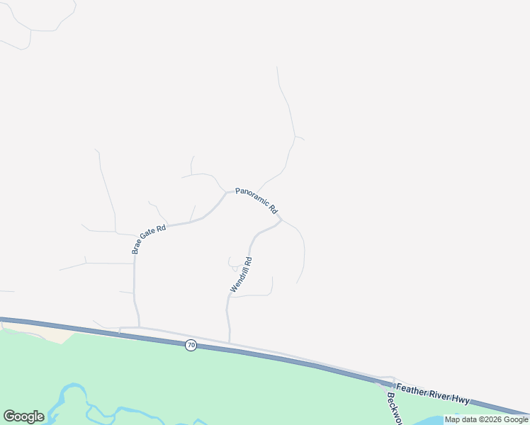 map of restaurants, bars, coffee shops, grocery stores, and more near 79780-79898 Panoramic Road in Portola