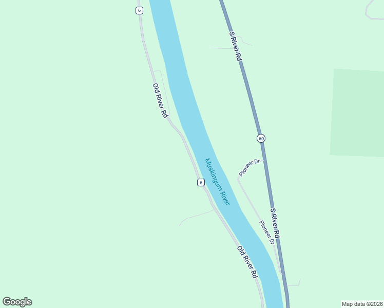 map of restaurants, bars, coffee shops, grocery stores, and more near 7355 Old River Road in Zanesville