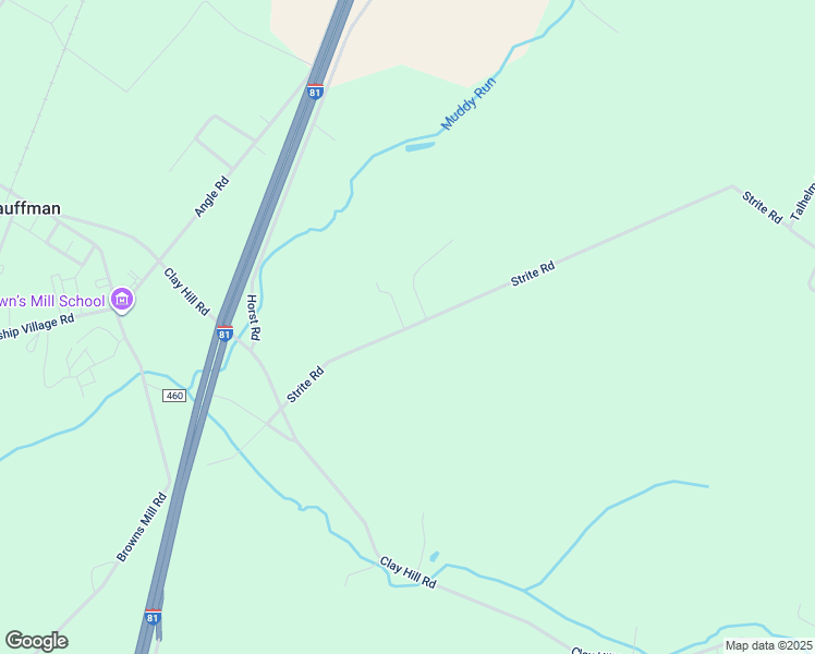 map of restaurants, bars, coffee shops, grocery stores, and more near 461 Strite Road in Chambersburg