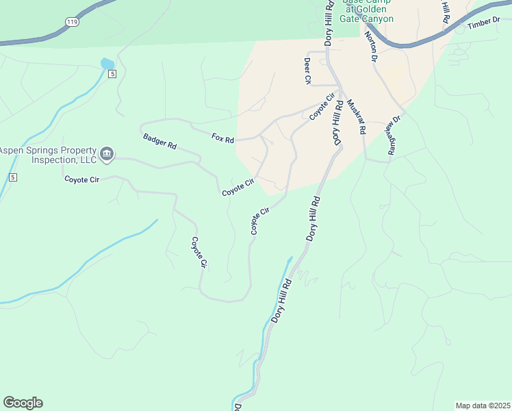 map of restaurants, bars, coffee shops, grocery stores, and more near 2510 Coyote Cir in Black Hawk