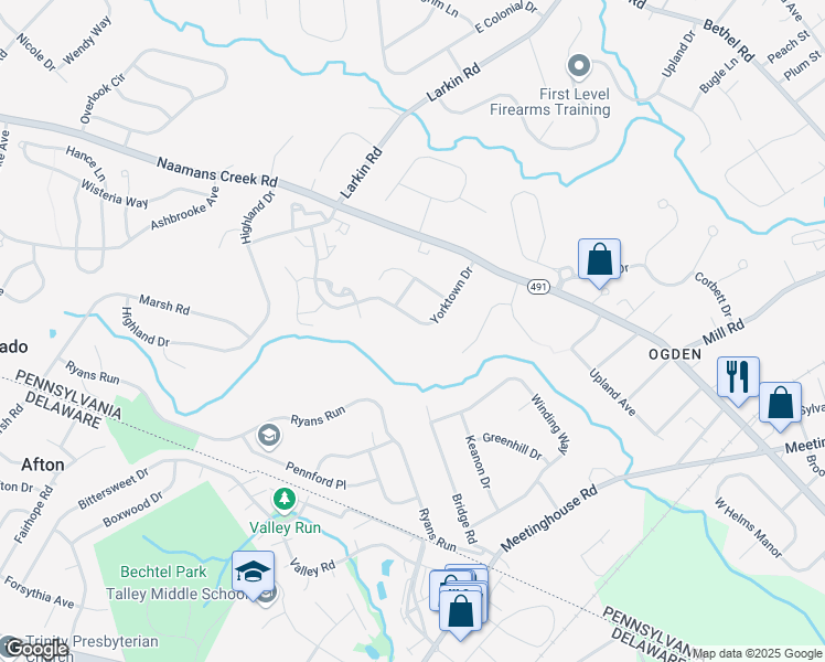 map of restaurants, bars, coffee shops, grocery stores, and more near 4035 Yorktown Drive in Ogden