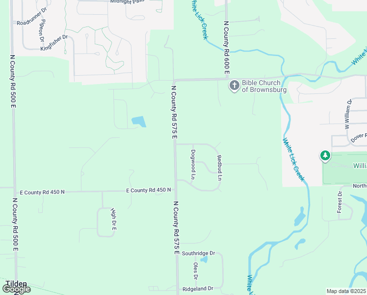 map of restaurants, bars, coffee shops, grocery stores, and more near 5787 Cherry Blossom Drive in Brownsburg