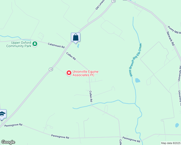 map of restaurants, bars, coffee shops, grocery stores, and more near 163 Cullen Road in Oxford