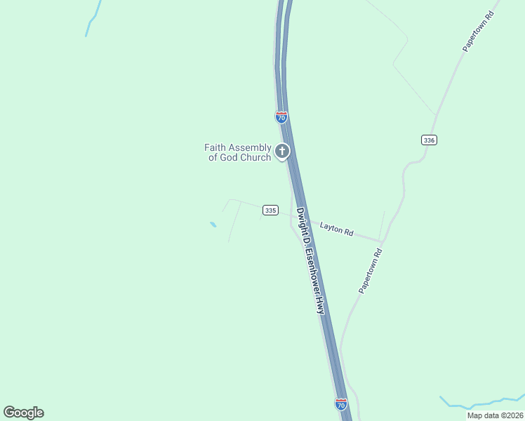 map of restaurants, bars, coffee shops, grocery stores, and more near 2179 Layton Road in Warfordsburg