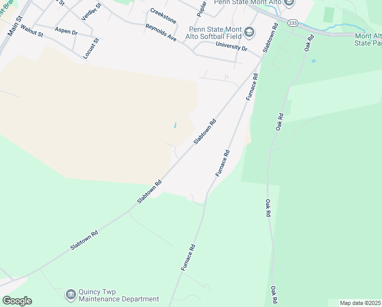 map of restaurants, bars, coffee shops, grocery stores, and more near 7116 Slabtown Road in Waynesboro
