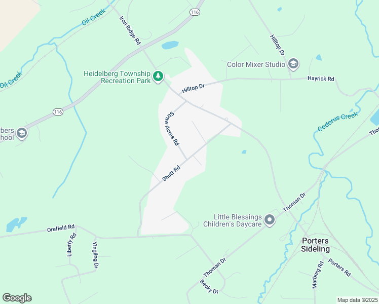 map of restaurants, bars, coffee shops, grocery stores, and more near 6340 Straw Acres Road in Spring Grove