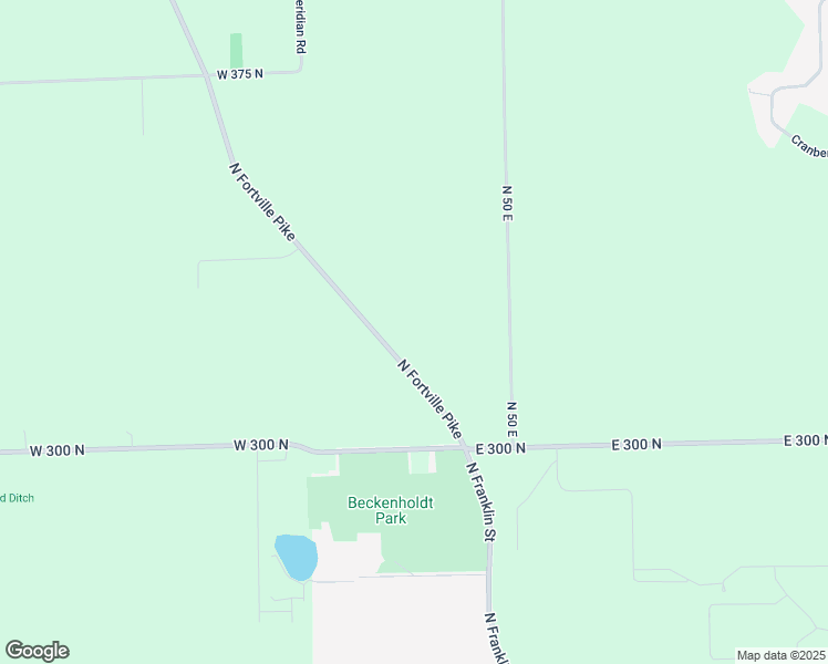 map of restaurants, bars, coffee shops, grocery stores, and more near 3251 North Fortville Pike in Greenfield