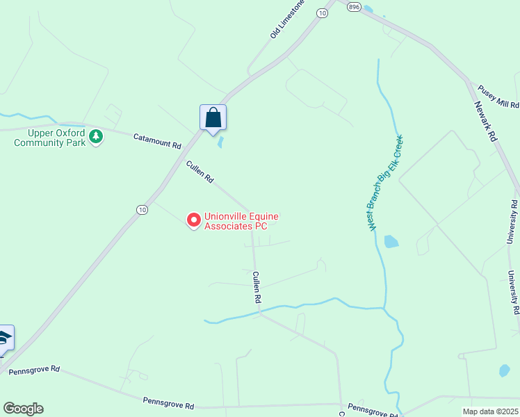map of restaurants, bars, coffee shops, grocery stores, and more near 163 Cullen Road in Oxford