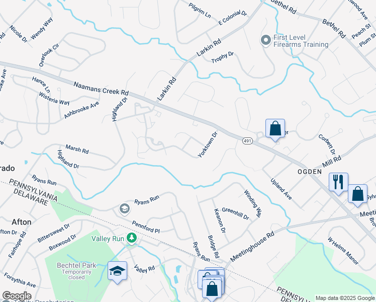 map of restaurants, bars, coffee shops, grocery stores, and more near 4035 Yorktown Drive in Ogden