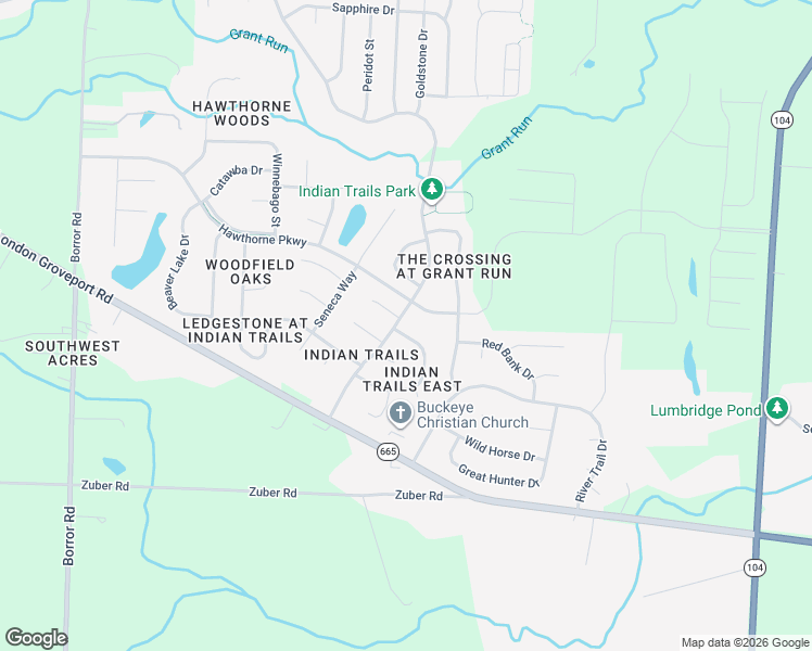 map of restaurants, bars, coffee shops, grocery stores, and more near 6367 Buckeye Path Drive South in Grove City