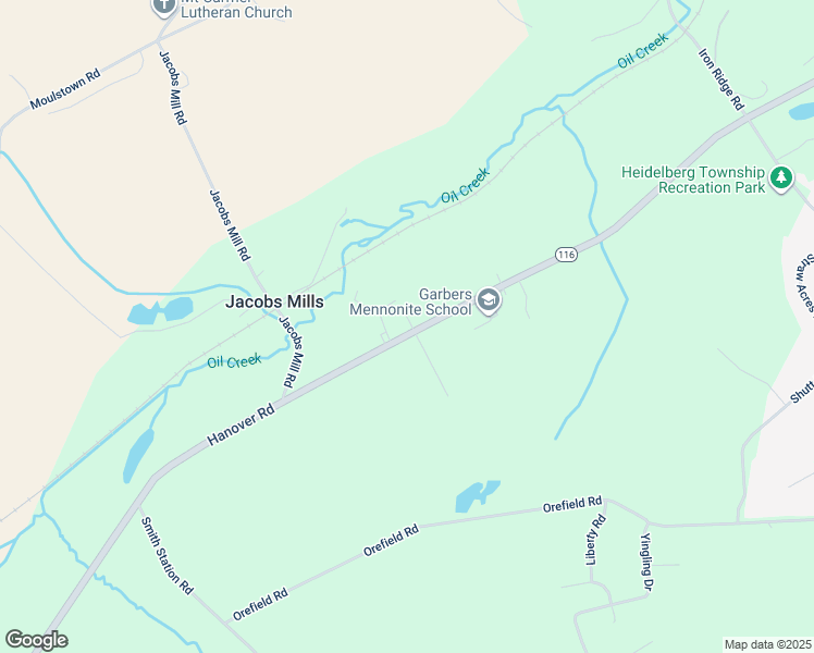 map of restaurants, bars, coffee shops, grocery stores, and more near 6601 York Road in Spring Grove
