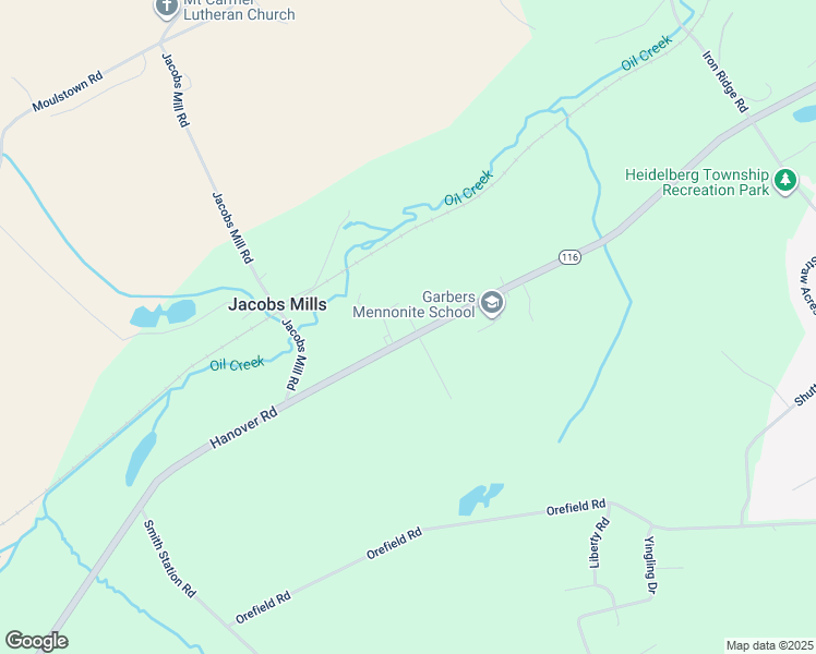 map of restaurants, bars, coffee shops, grocery stores, and more near 6601 York Road in Spring Grove
