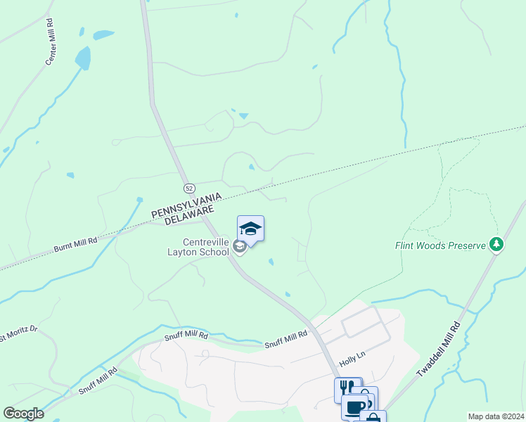 map of restaurants, bars, coffee shops, grocery stores, and more near 800 Sycamore Lane in Greenville