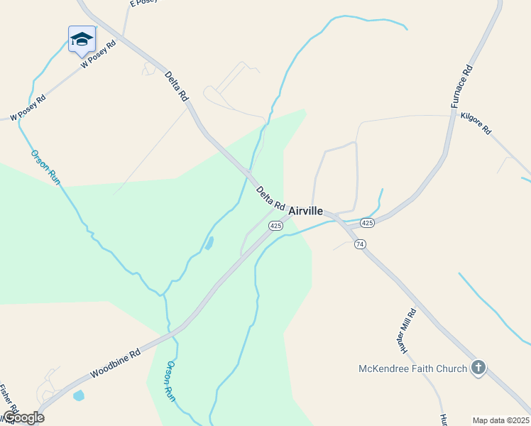map of restaurants, bars, coffee shops, grocery stores, and more near 10 Fire Company Road in Airville