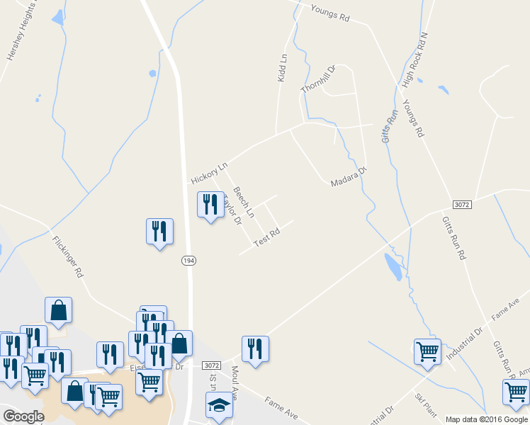 map of restaurants, bars, coffee shops, grocery stores, and more near 1666 Thomas Ln in Hanover