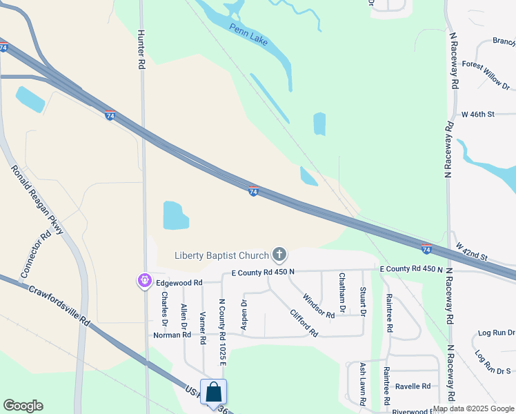map of restaurants, bars, coffee shops, grocery stores, and more near 10015 Archer Drive in Brownsburg