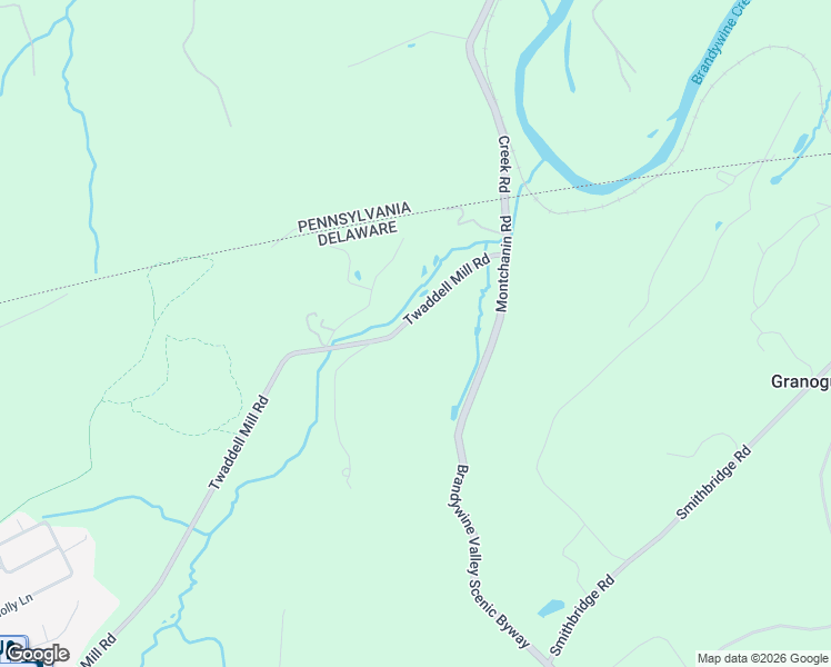 map of restaurants, bars, coffee shops, grocery stores, and more near 3601 Montchanin Road in Wilmington