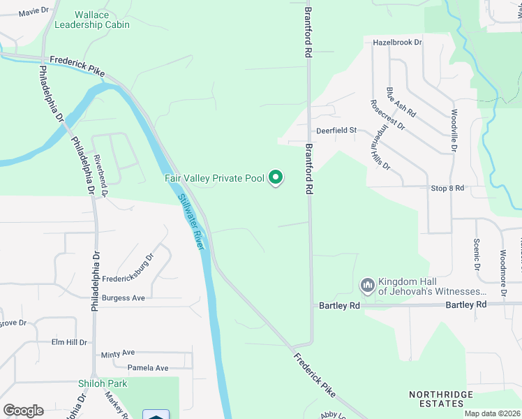 map of restaurants, bars, coffee shops, grocery stores, and more near 5530 Beejay Court in Dayton
