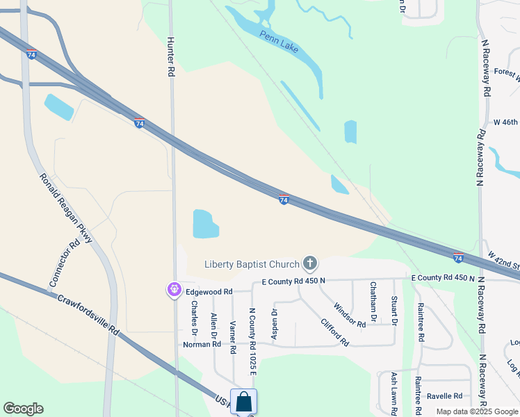 map of restaurants, bars, coffee shops, grocery stores, and more near 10255 Archer Drive in Brownsburg