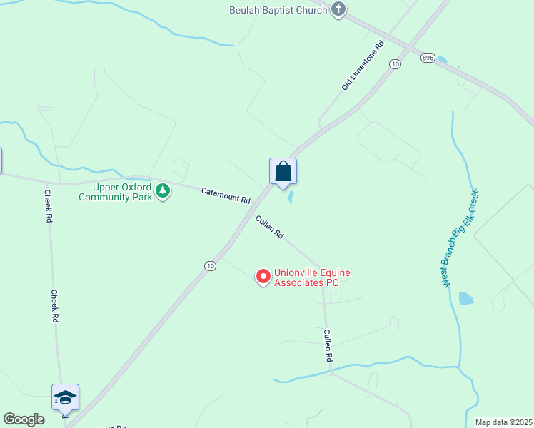 map of restaurants, bars, coffee shops, grocery stores, and more near 115 Cullen Road in Oxford