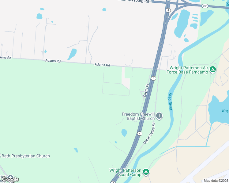 map of restaurants, bars, coffee shops, grocery stores, and more near 3790 Beaconview Drive in Dayton