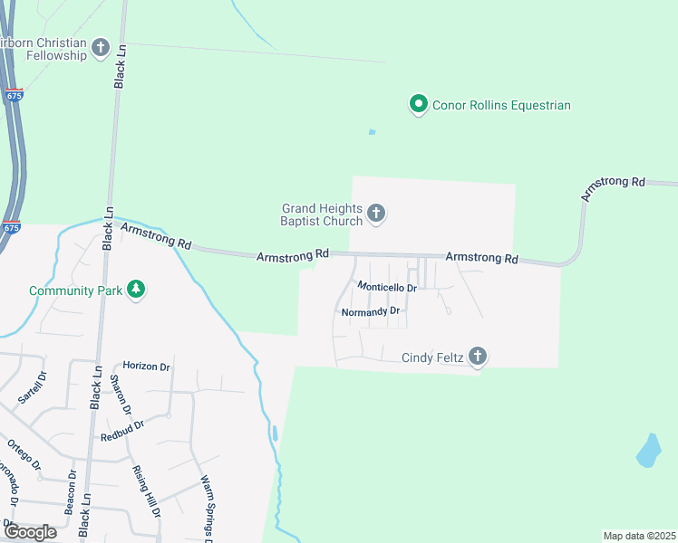 map of restaurants, bars, coffee shops, grocery stores, and more near 789 Stoneybrook Trail in Fairborn