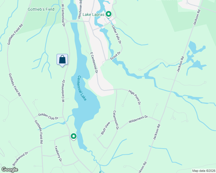 map of restaurants, bars, coffee shops, grocery stores, and more near 1 Scout Drive in Medford