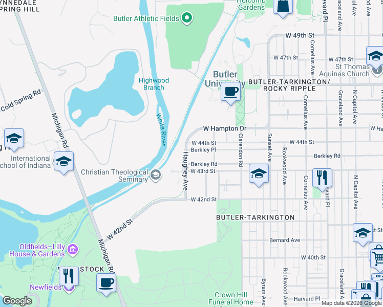 map of restaurants, bars, coffee shops, grocery stores, and more near in 