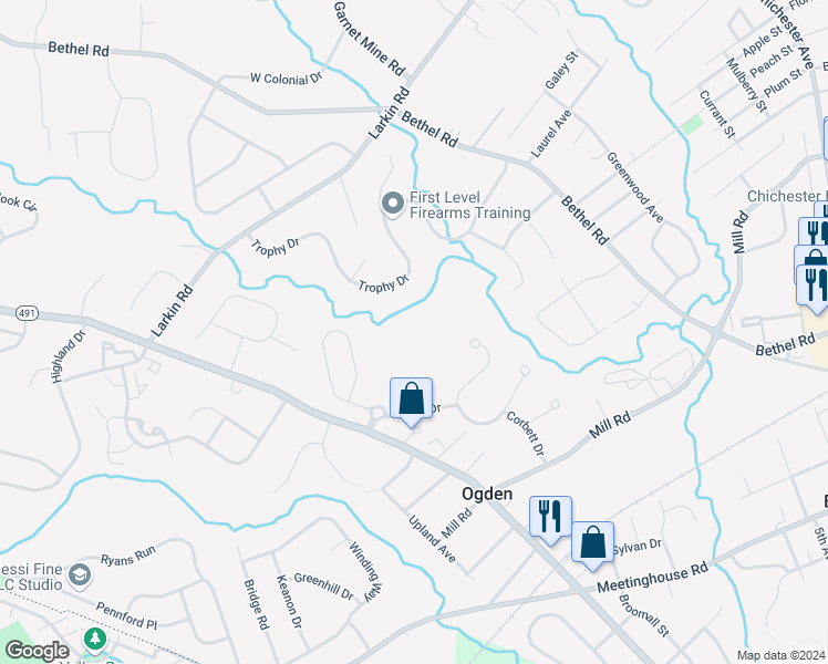 map of restaurants, bars, coffee shops, grocery stores, and more near 4000 Village Way in Ogden