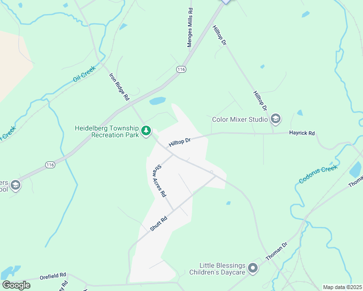 map of restaurants, bars, coffee shops, grocery stores, and more near 6232 Hilltop Drive in Spring Grove