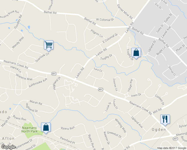 map of restaurants, bars, coffee shops, grocery stores, and more near 4237 Tara Circle in Ogden