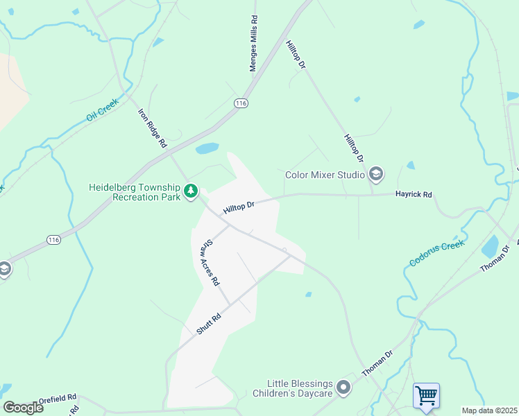 map of restaurants, bars, coffee shops, grocery stores, and more near 6270 Hill Top Drive East in Spring Grove