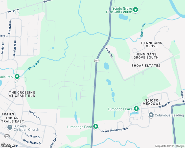 map of restaurants, bars, coffee shops, grocery stores, and more near Lavender Field in Urbancrest