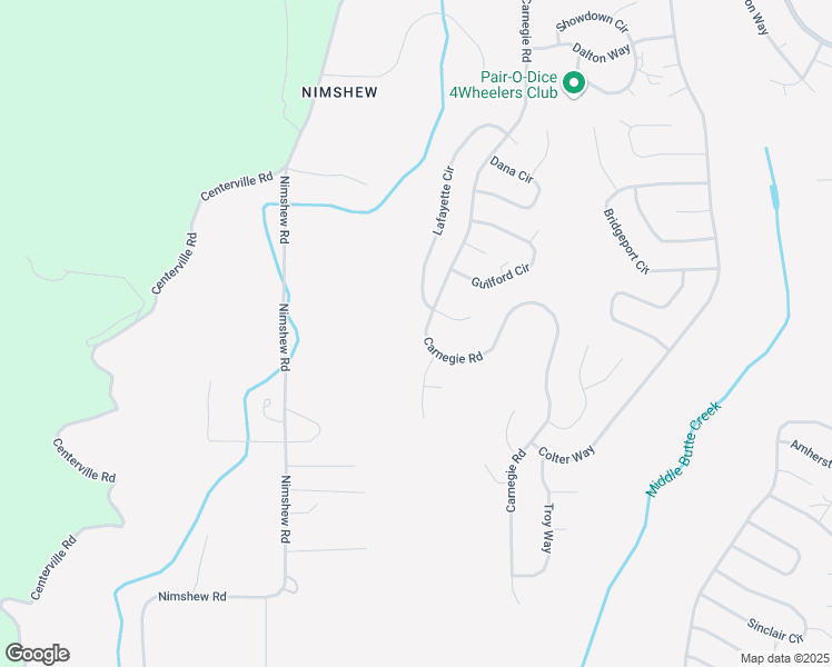 map of restaurants, bars, coffee shops, grocery stores, and more near 14569 Carnegie Road in Magalia