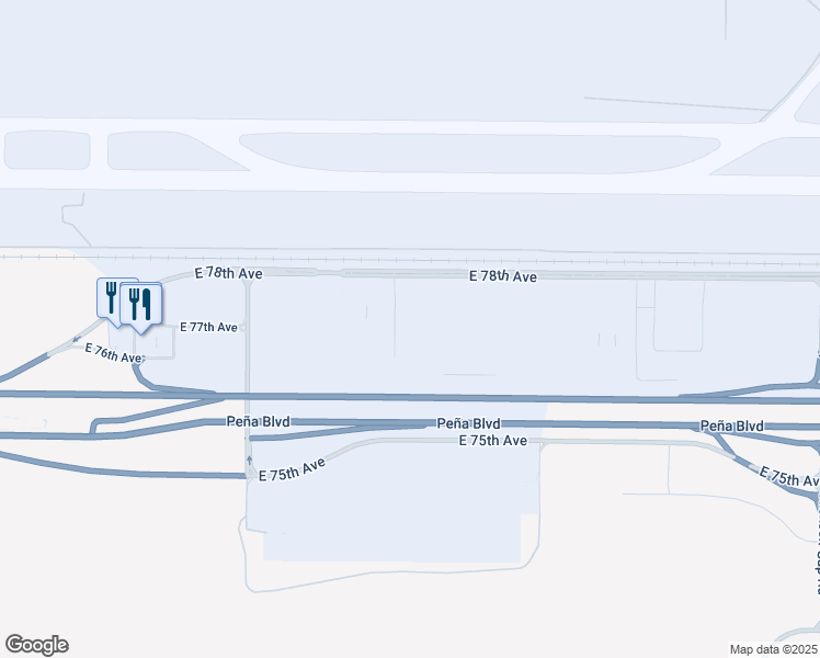 map of restaurants, bars, coffee shops, grocery stores, and more near 23842 East 78th Avenue in Denver