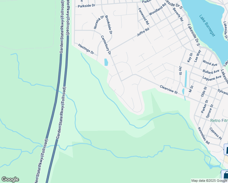 map of restaurants, bars, coffee shops, grocery stores, and more near 3 Wales Court in Lacey Township