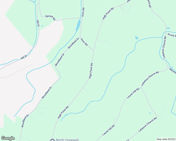 map of restaurants, bars, coffee shops, grocery stores, and more near 12260 High Point Road in Felton