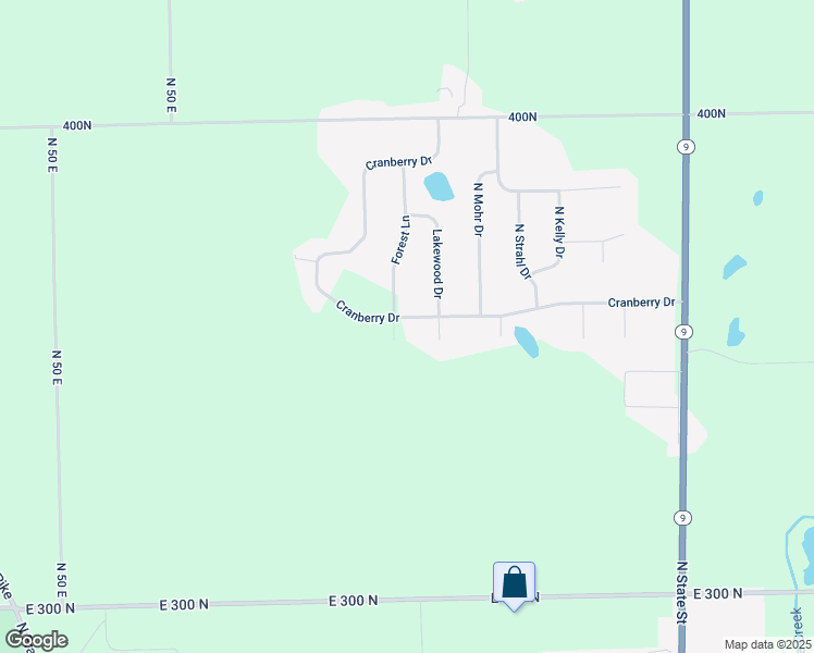 map of restaurants, bars, coffee shops, grocery stores, and more near 508 Cranberry Drive in Greenfield
